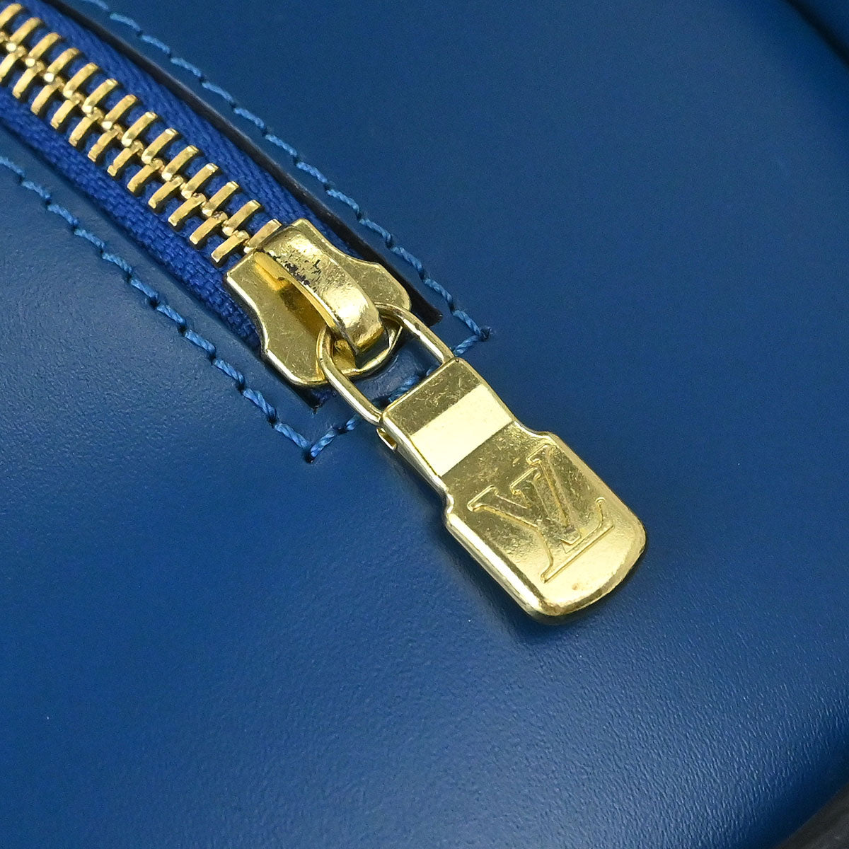 Louis Vuitton Blue Epi Soufflot Handbag M52225