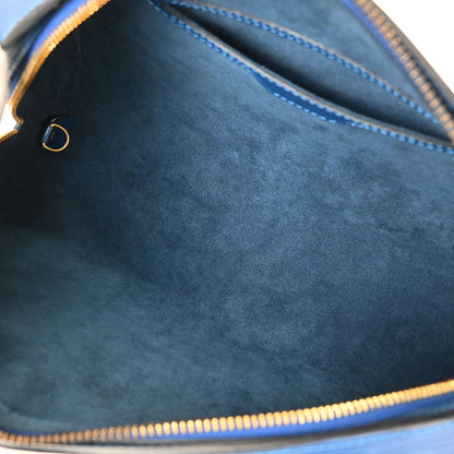 Louis Vuitton Blue Epi Soufflot Handbag M52225
