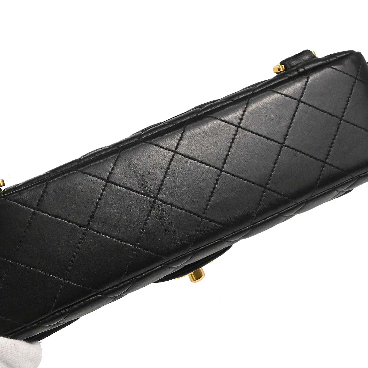 Chanel 1996-1997 Black Lambskin Classic Flap Backpack