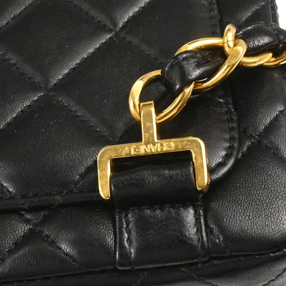 Chanel 1996-1997 Black Lambskin Classic Flap Backpack