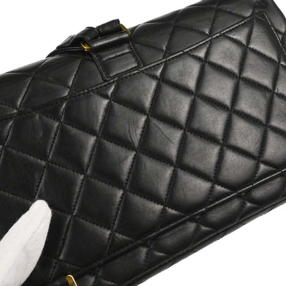 Chanel 1996-1997 Black Lambskin Classic Flap Backpack