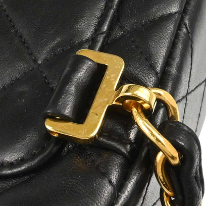 Chanel 1996-1997 Black Lambskin Classic Flap Backpack