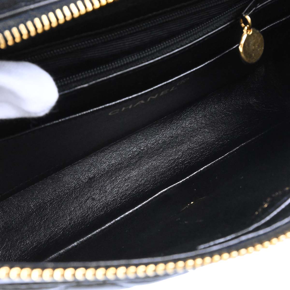 Chanel 1996-1997 Black Lambskin Classic Flap Backpack