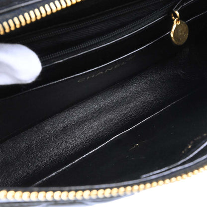 Chanel 1996-1997 Black Lambskin Classic Flap Backpack