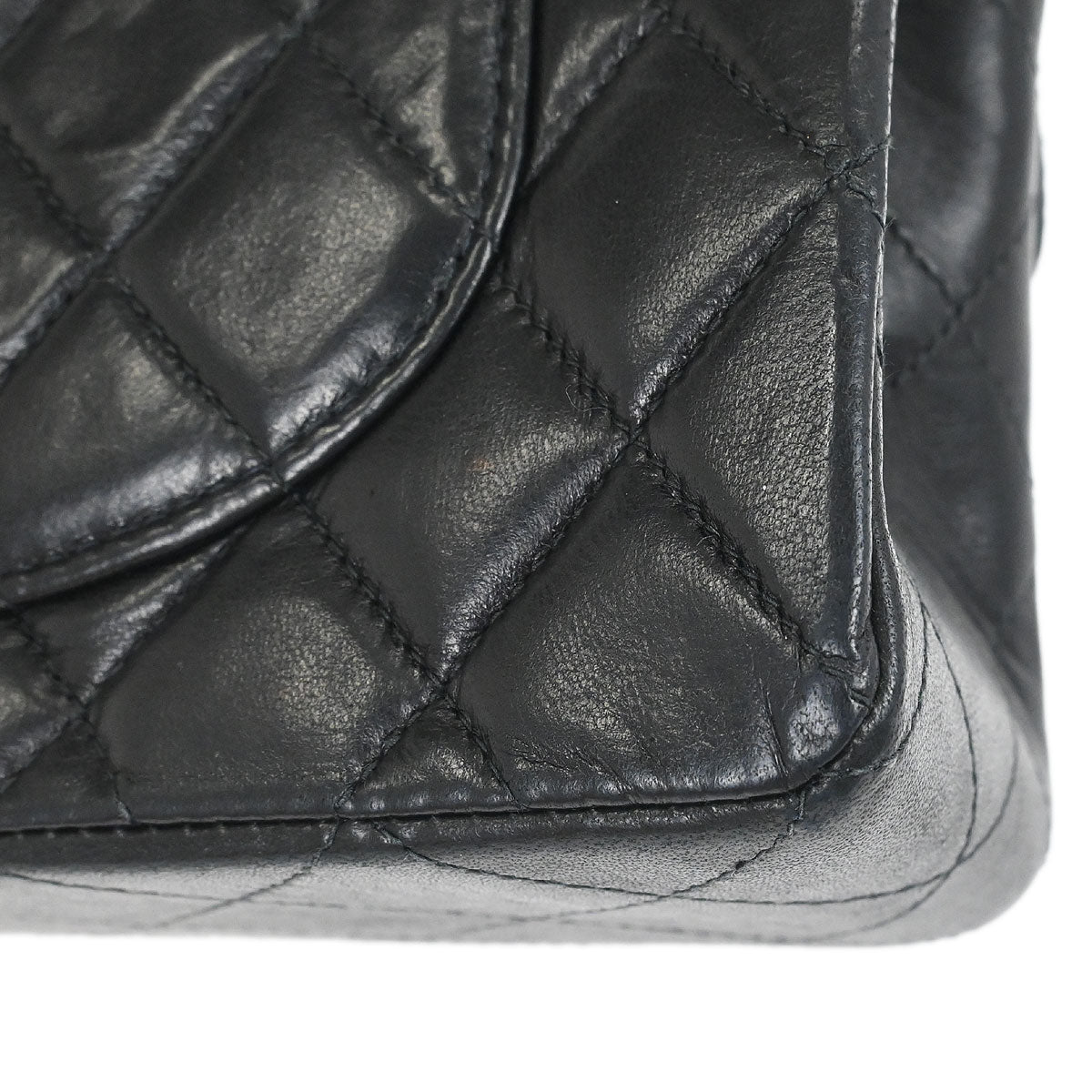 Chanel Black Lambskin Small Classic Double Flap Shoulder Bag