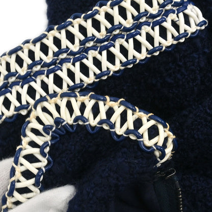 Chanel 1994 Setup Top Skirt Navy #36