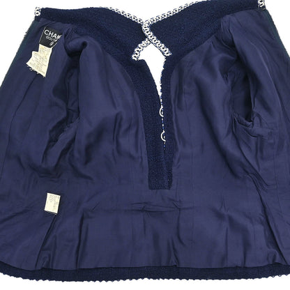 Chanel 1994 Setup Top Skirt Navy #36