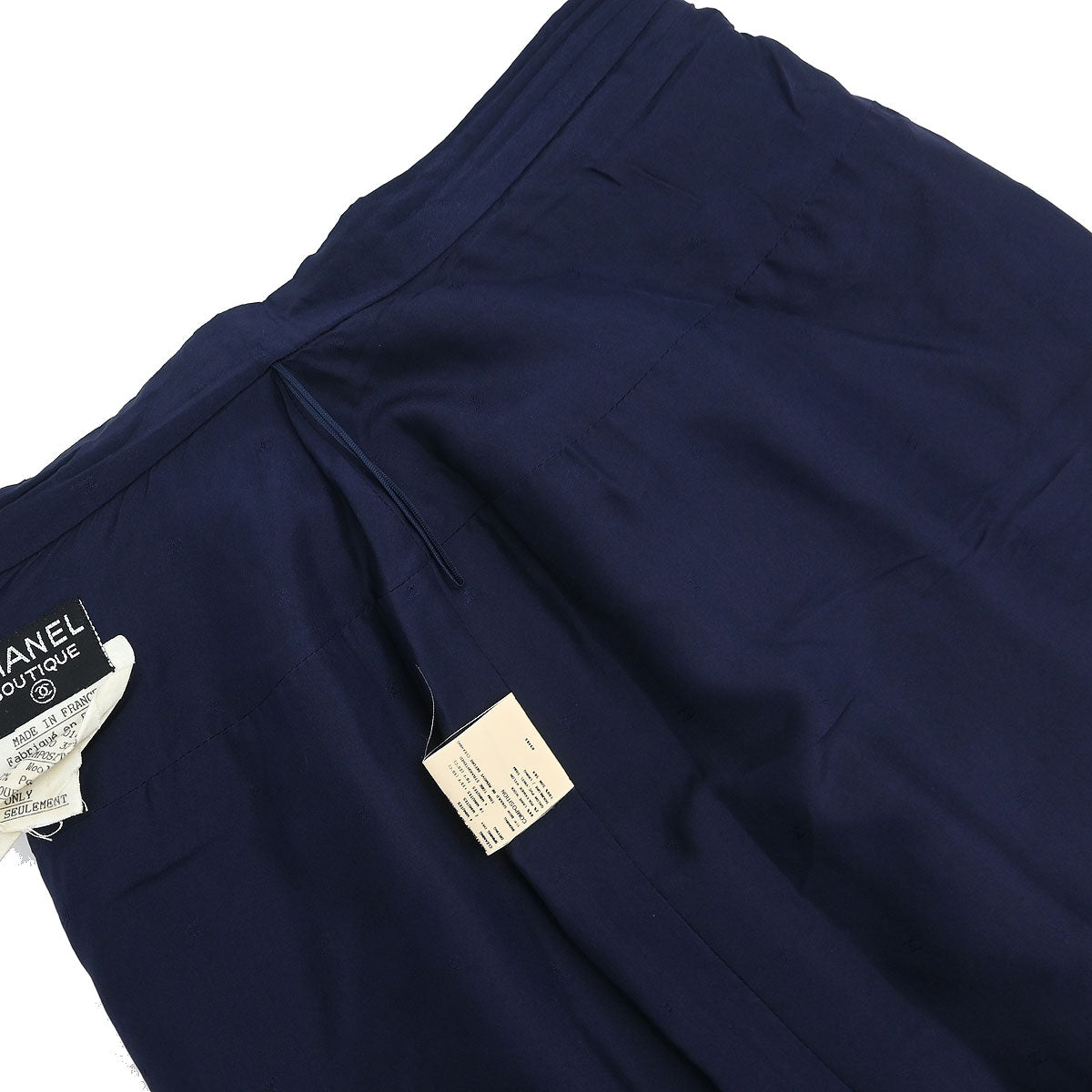 Chanel 1994 Setup Top Skirt Navy #36