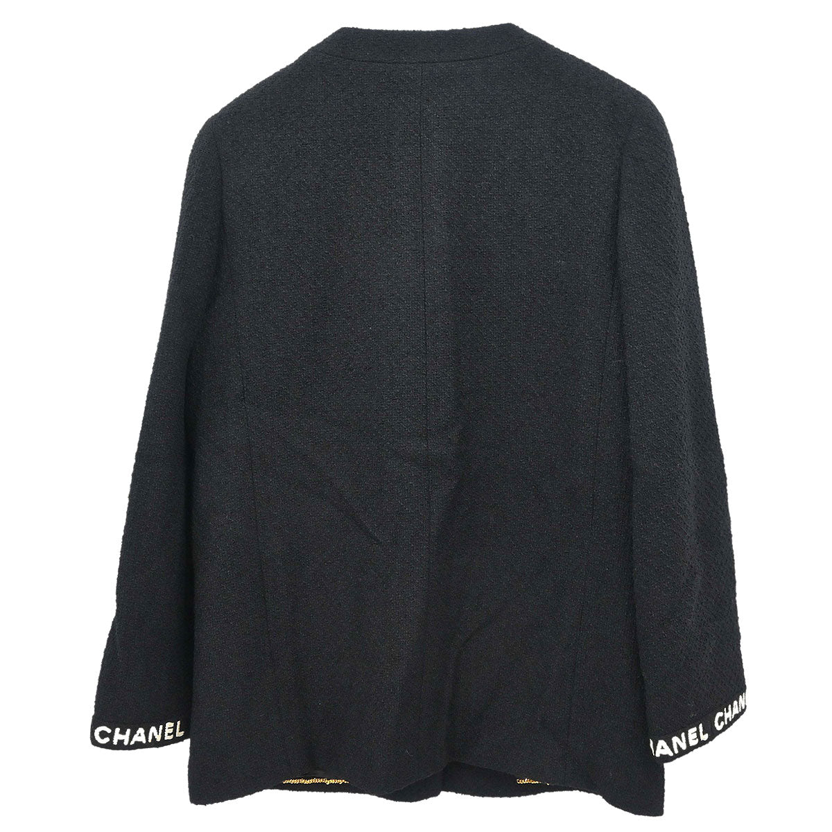 Chanel 1995 Collarless Jacket Black #40