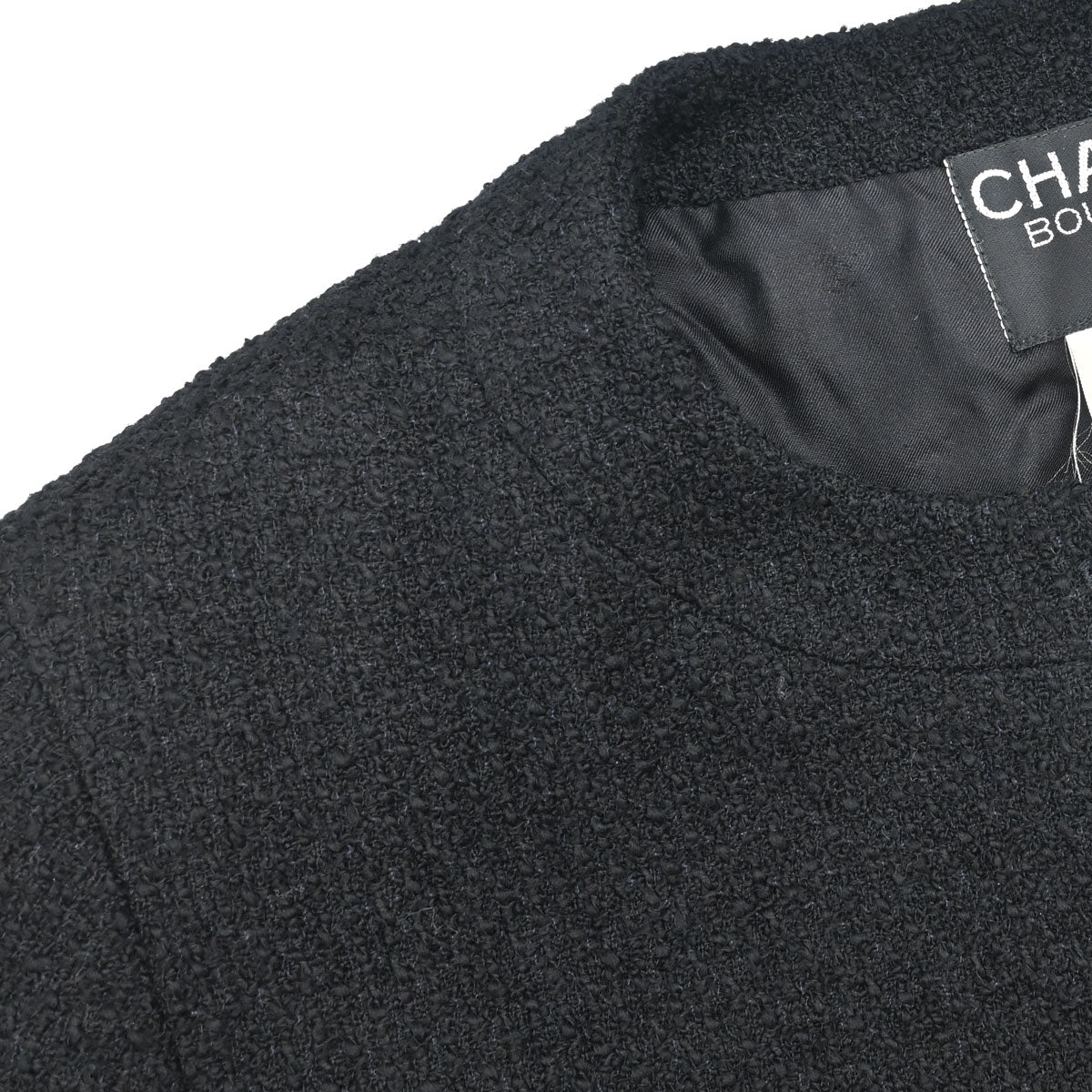 Chanel 1995 Collarless Jacket Black #40