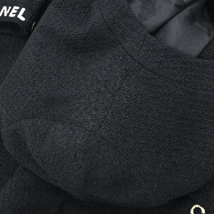 Chanel 1995 Collarless Jacket Black #40