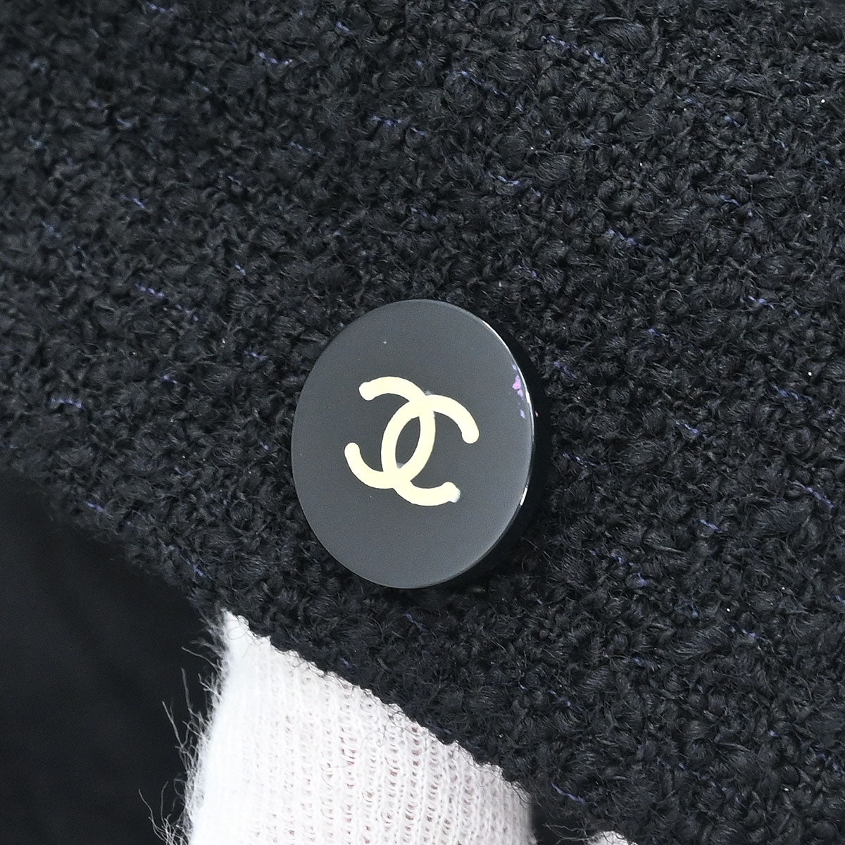 Chanel 1995 Collarless Jacket Black #40