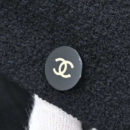 Chanel 1995 Collarless Jacket Black #40