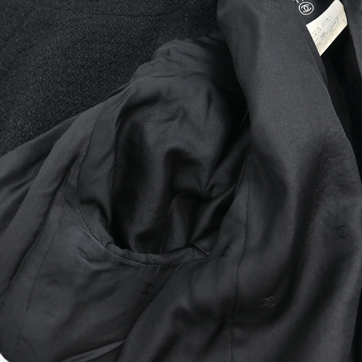 Chanel 1995 Collarless Jacket Black #40