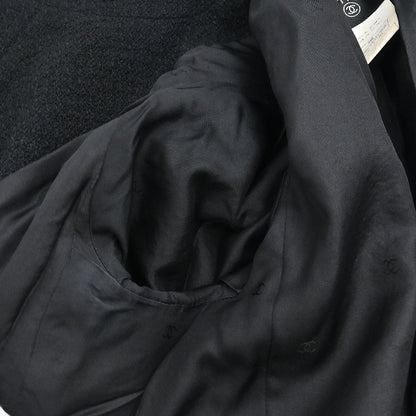 Chanel 1995 Collarless Jacket Black #40