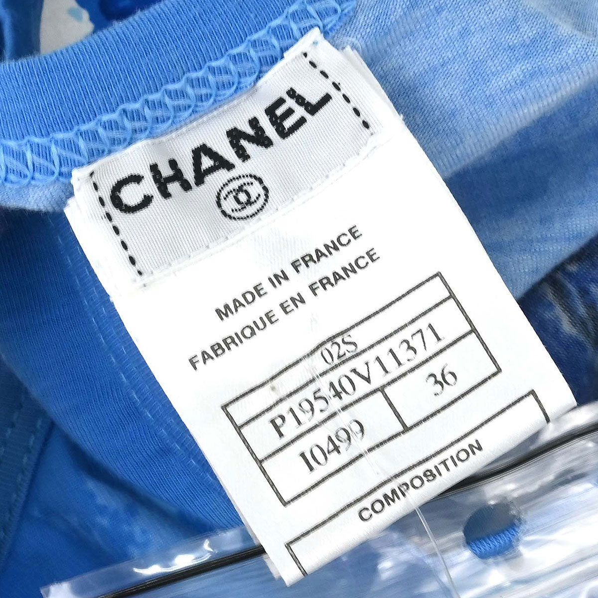 Chanel 2002 Surf Line Sleeveless Tank Top Blue #36