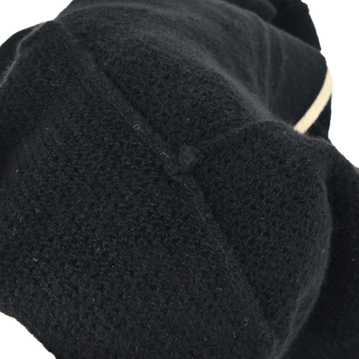 Chanel 2001 Short Sleeve Sweater Knit Top Black #38