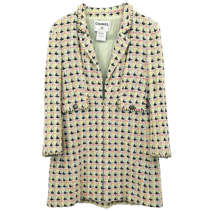 Chanel 2002 Jacket Tweed Green #36