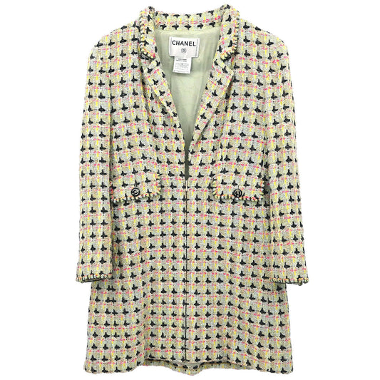 Chanel 2002 Jacket Tweed Green #36