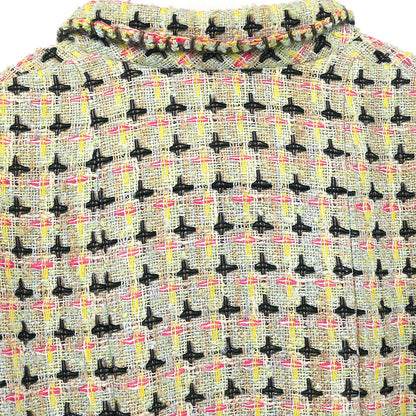 Chanel 2002 Jacket Tweed Green #36