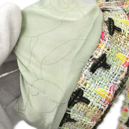 Chanel 2002 Jacket Tweed Green #36