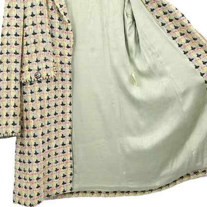 Chanel 2002 Jacket Tweed Green #36