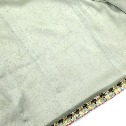 Chanel 2002 Jacket Tweed Green #36