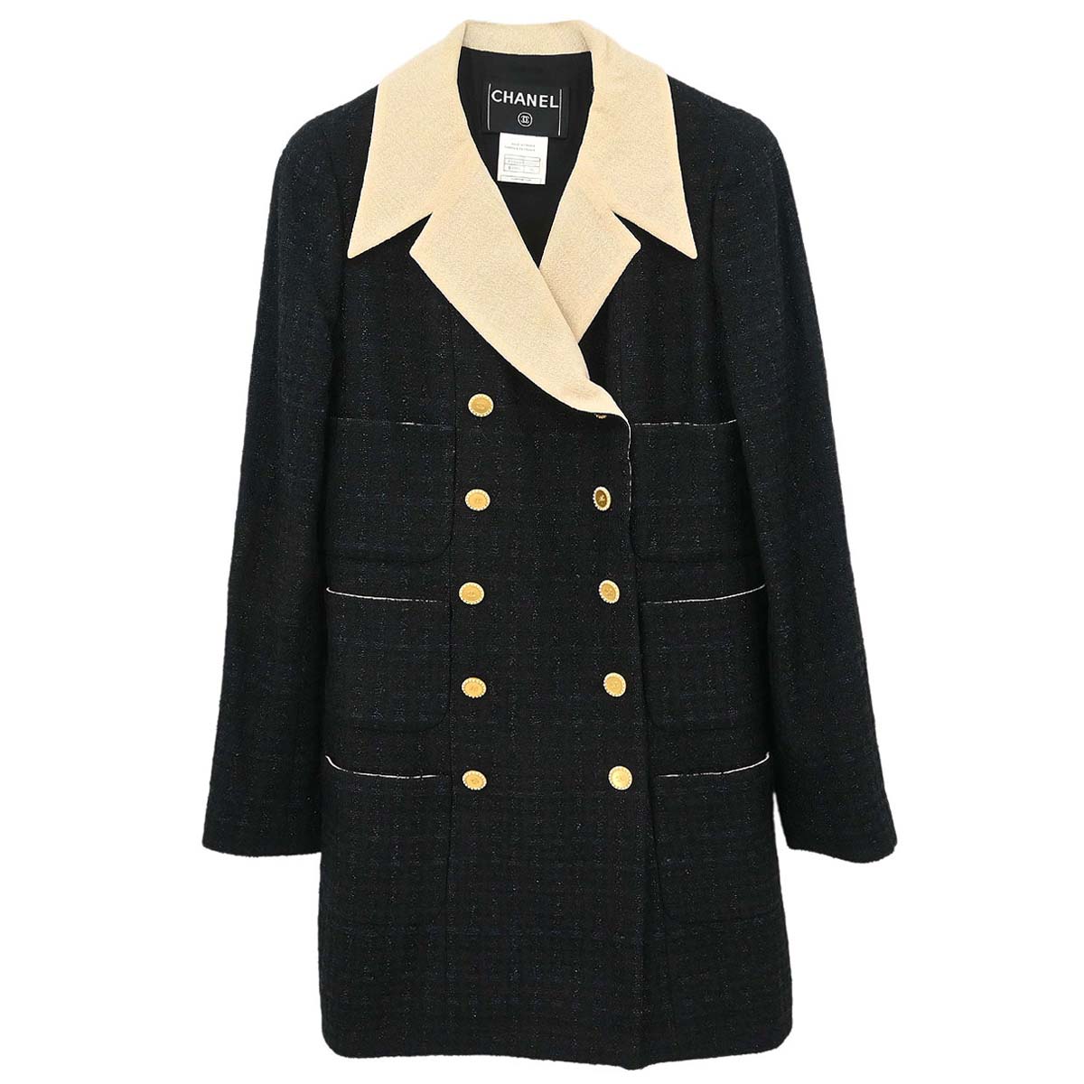 Chanel 2002 Coat Black #36