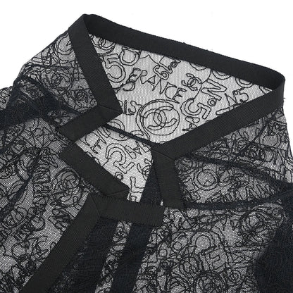 Chanel Lace Cardigan Black #38