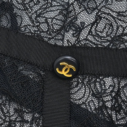 Chanel Lace Cardigan Black #38