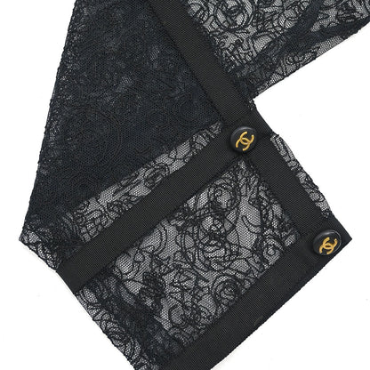 Chanel Lace Cardigan Black #38