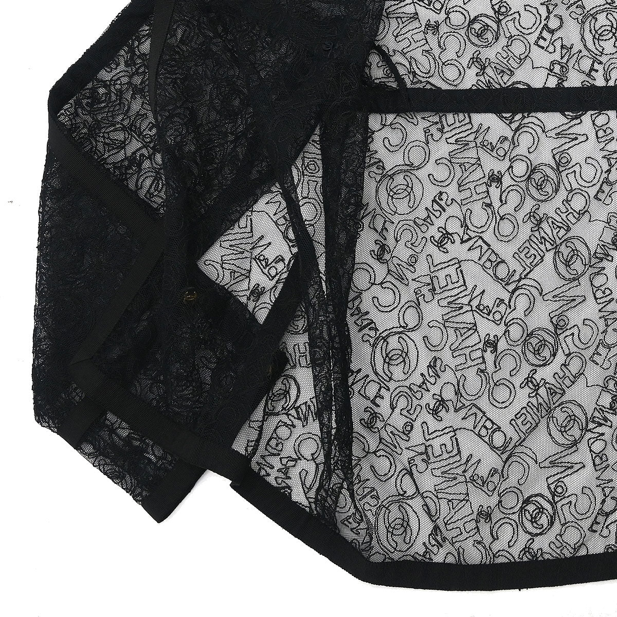 Chanel Lace Cardigan Black #38