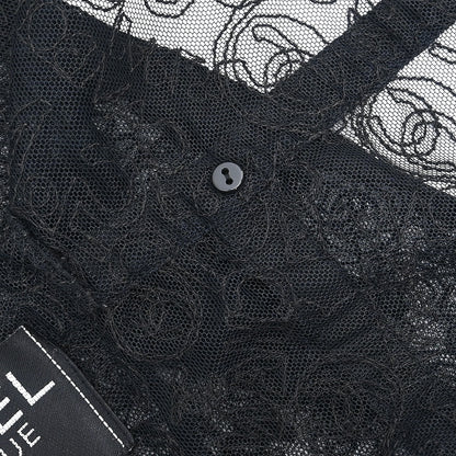 Chanel Lace Cardigan Black #38