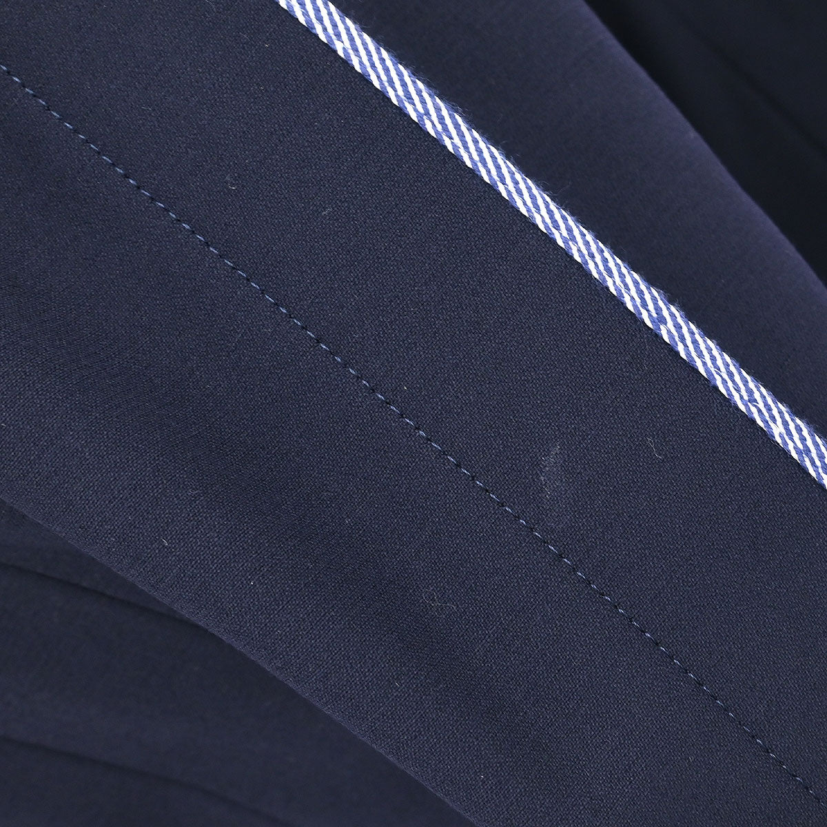 Chanel 1996 Collarless Jacket Navy 96P #44
