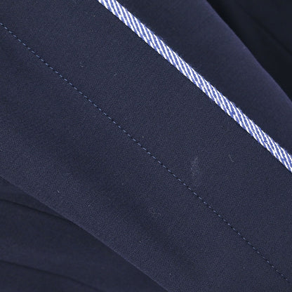 Chanel 1996 Collarless Jacket Navy 96P #44