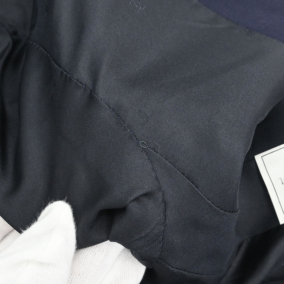 Chanel 1996 Collarless Jacket Navy 96P #44