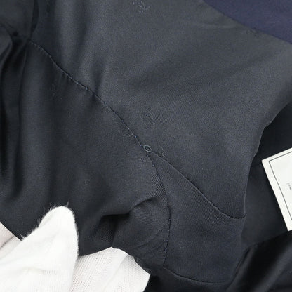 Chanel 1996 Collarless Jacket Navy 96P #44