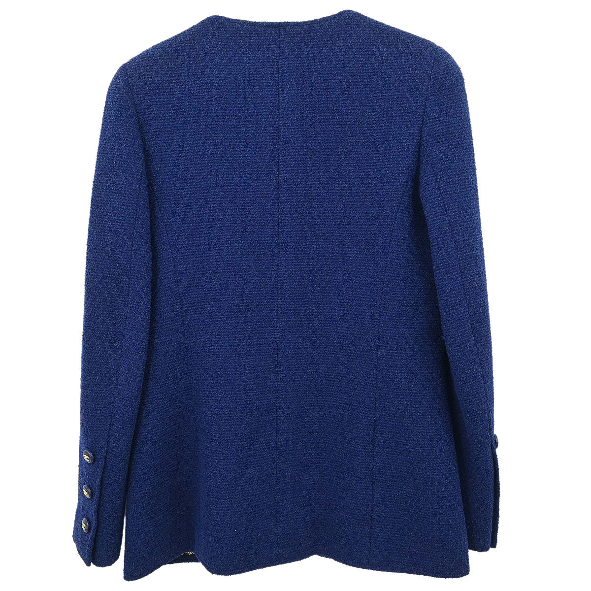 Chanel 1995 Collarless Jacket Navy #36