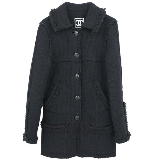Chanel 2008 Sport Line Single Breasted Jacket Black #38