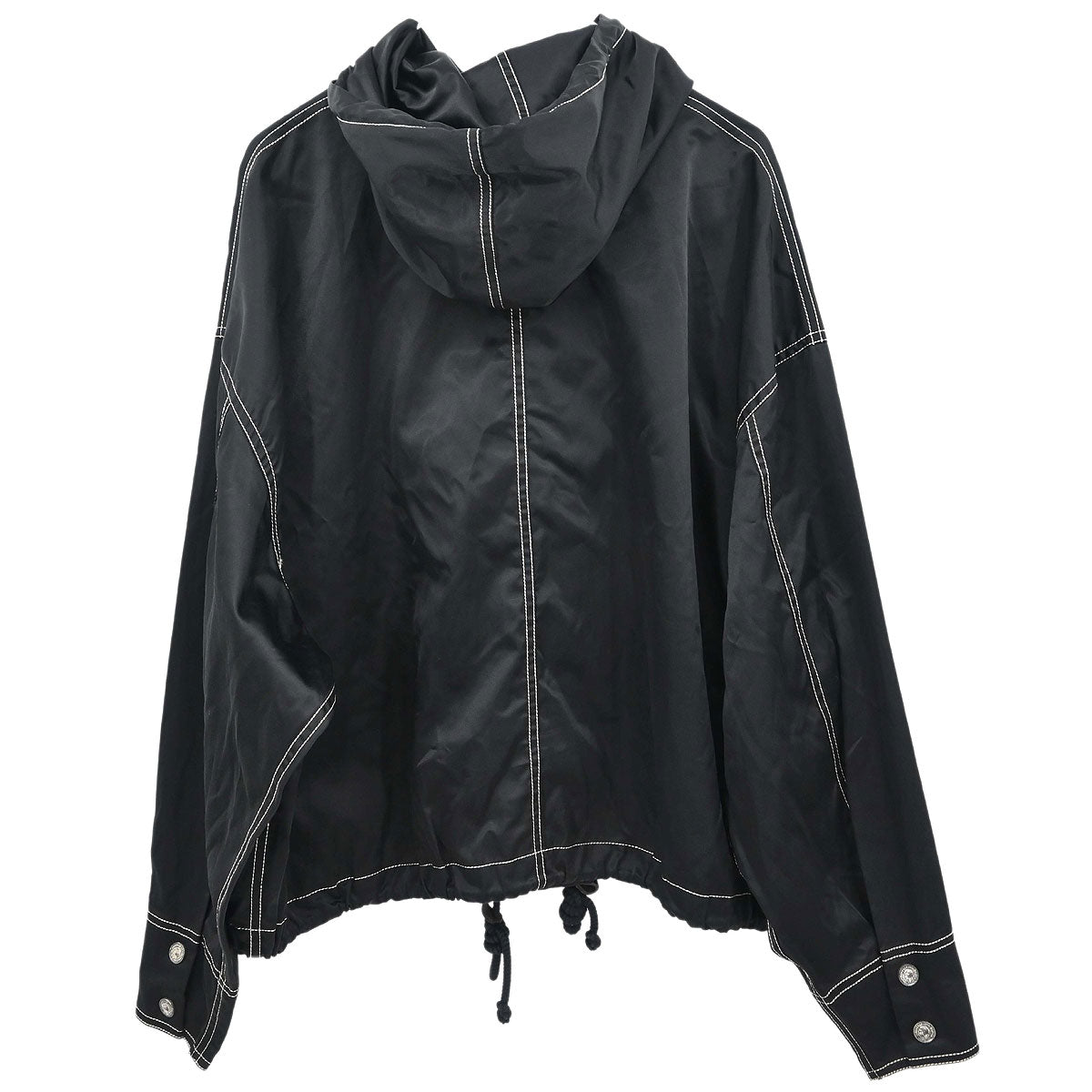 Chanel Hooded Zip Up Jacket Black