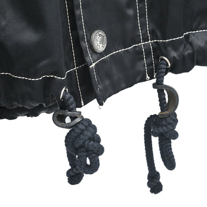 Chanel Hooded Zip Up Jacket Black