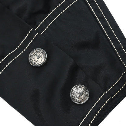 Chanel Hooded Zip Up Jacket Black