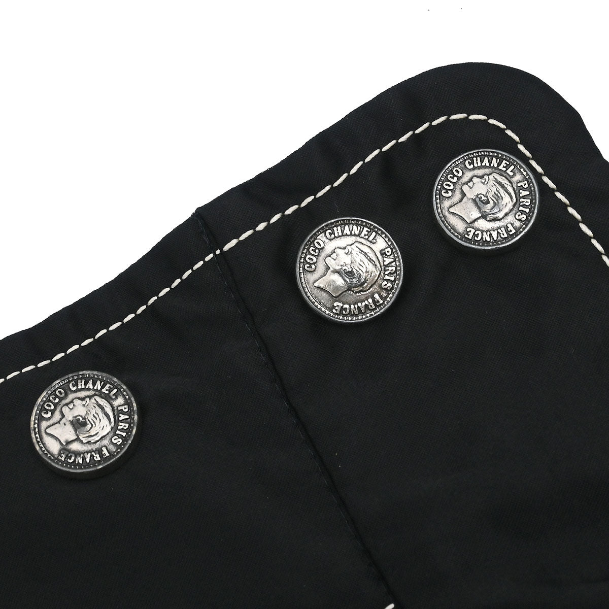 Chanel Hooded Zip Up Jacket Black