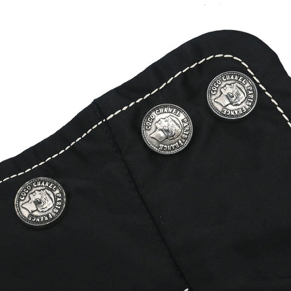 Chanel Hooded Zip Up Jacket Black