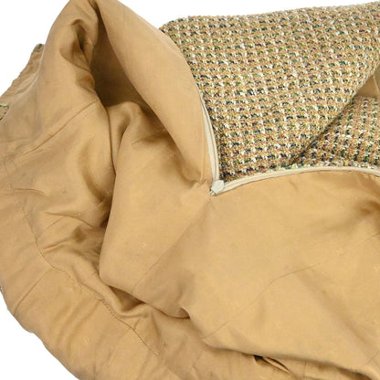 Chanel 1994 Setup Suit Jacket Dress Tweed Beige #38
