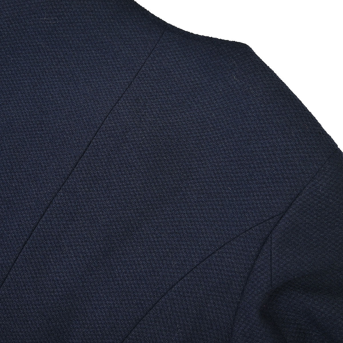 Chanel 1997 Double Breasted Collarless Jacket Navy #36