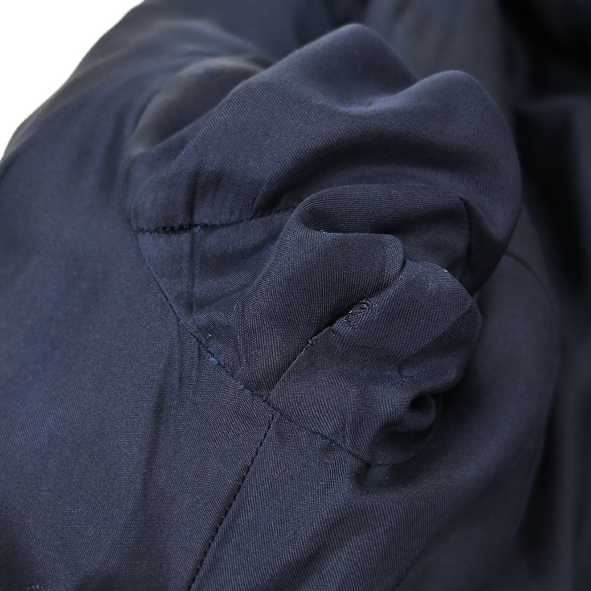 Chanel 1997 Double Breasted Collarless Jacket Navy #36