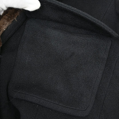 Chanel 1997 Bieber Fur Collar Cashmere Coat #38