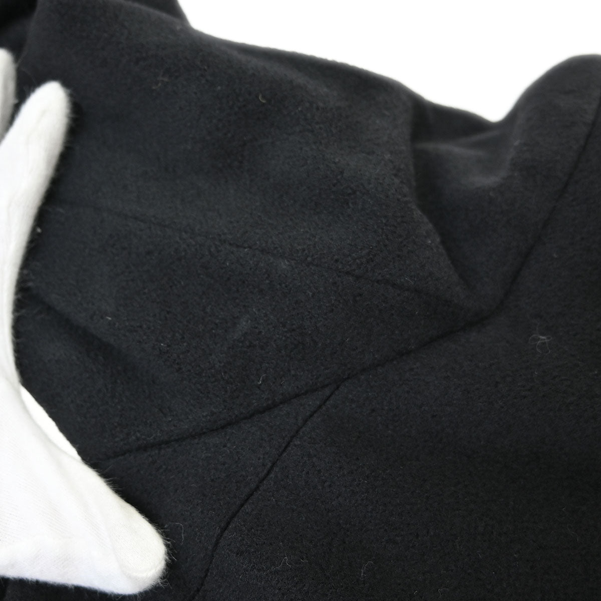 Chanel 1997 Bieber Fur Collar Cashmere Coat #38