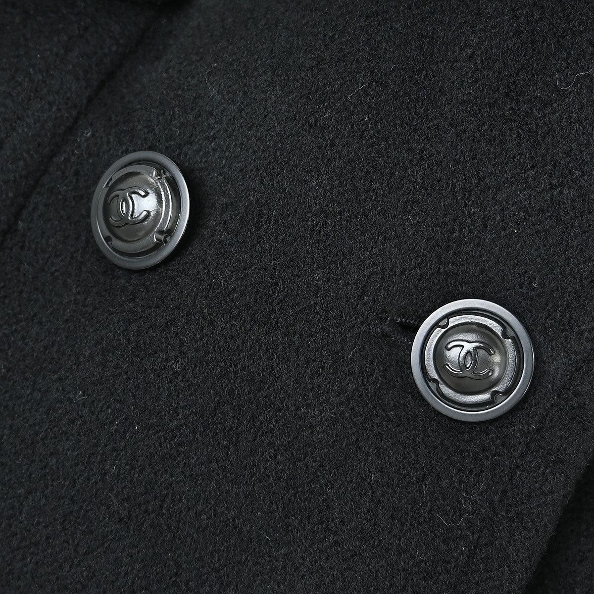 Chanel 1997 Bieber Fur Collar Cashmere Coat #38